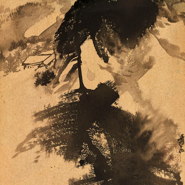 Zhang Daqian — Храм в горах
