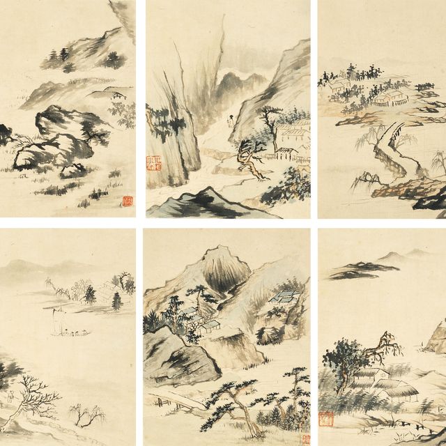 Zhang Daqian — Пейзажи после Шитао