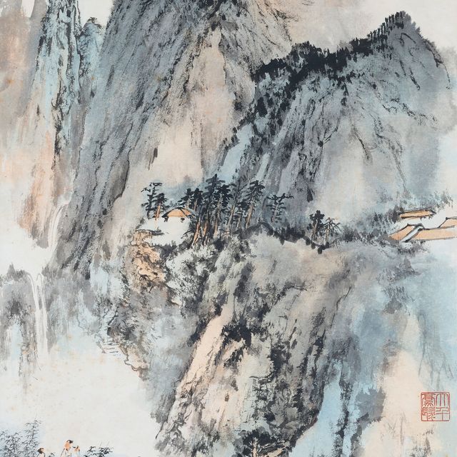 Zhang Daqian — Прогуливаясь по горам