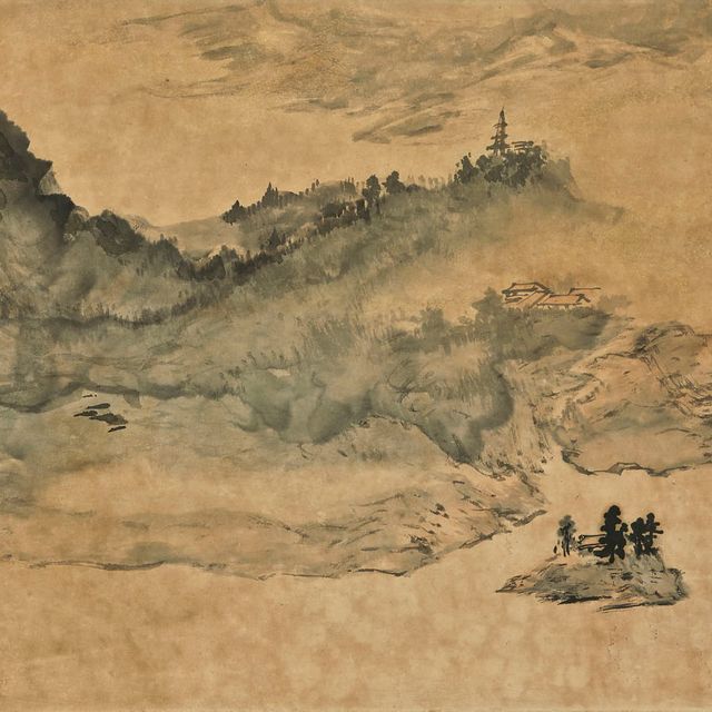Zhang Daqian — Размазанный чернилами пейзаж