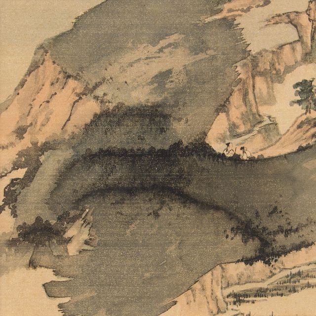 Zhang Daqian — Путешественники в глубине гор