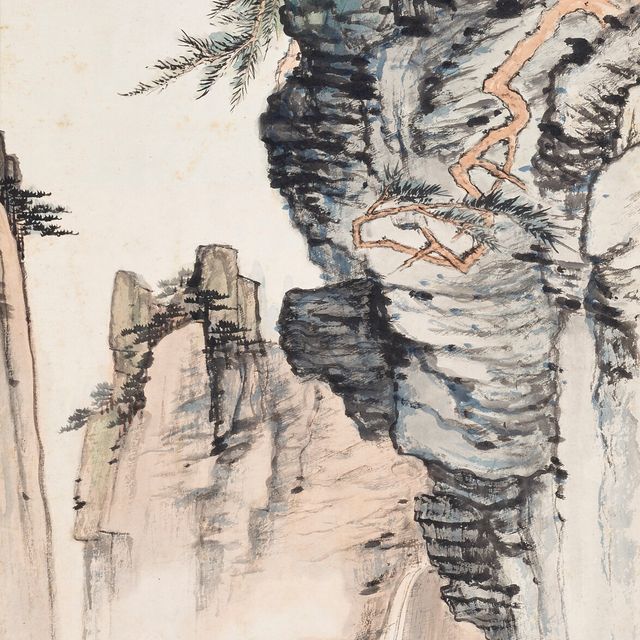 Zhang Daqian — Ученые, рассматривающие горы