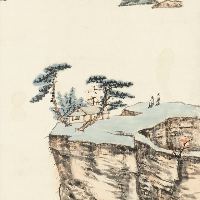 Zhang Daqian — Поэты на вершине горы