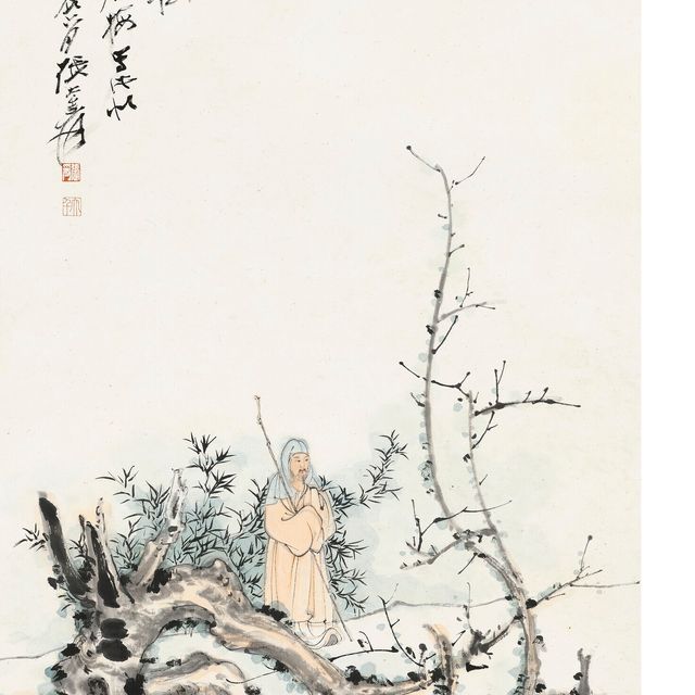 Zhang Daqian — Портрет поэта Линь Бу