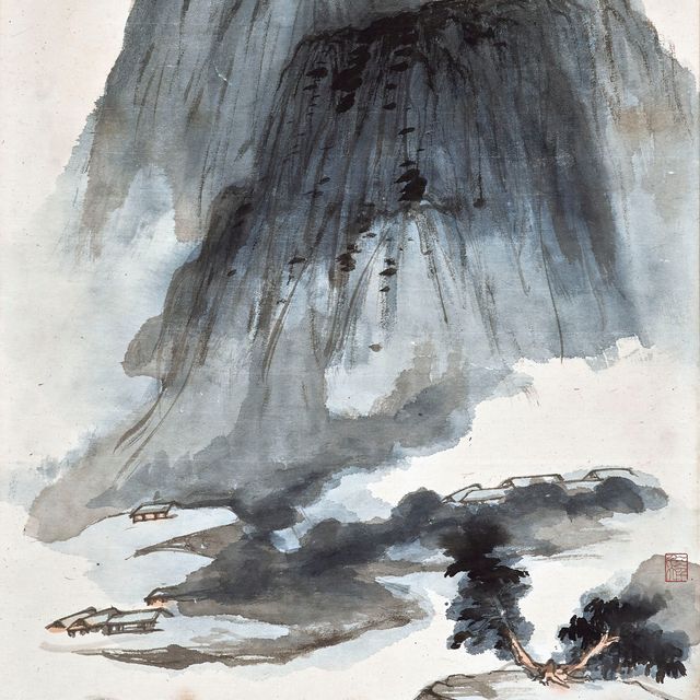 Zhang Daqian — Вид на гору Моджи
