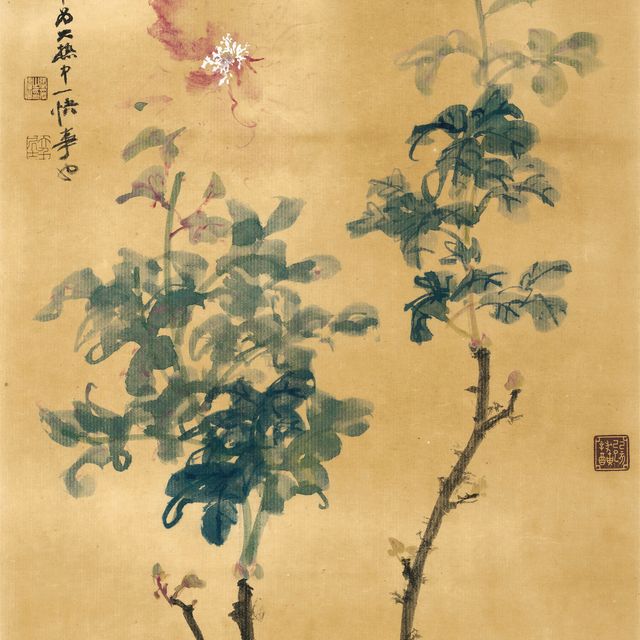 Zhang Daqian — Пионы