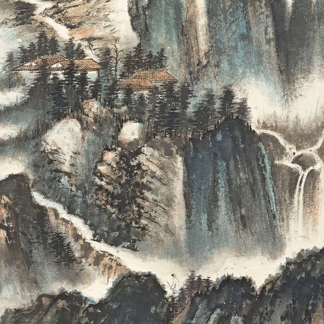 Zhang Daqian — Пересекающиеся холмы