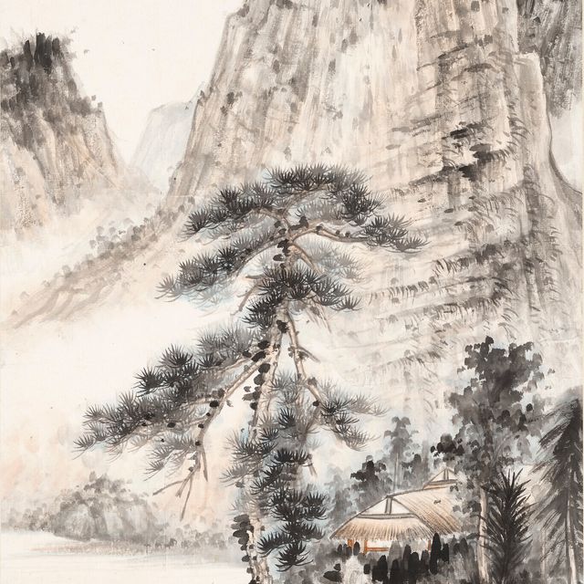 Zhang Daqian — Ученые под сосной