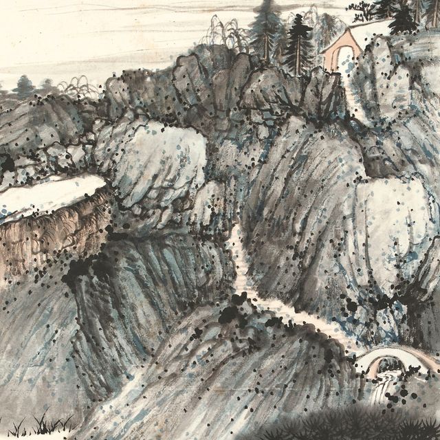 Zhang Daqian — Пейзаж Цзяннани