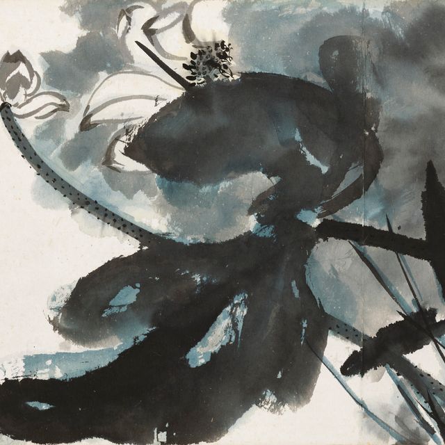 Zhang Daqian — Лотос на ветру