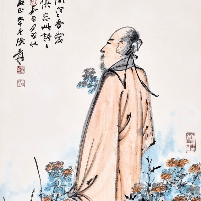 Zhang Daqian — Ученый и хризантемы