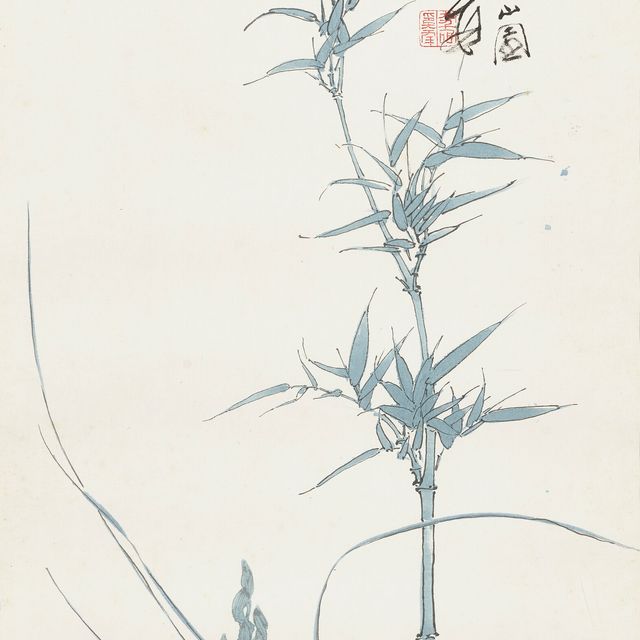 Zhang Daqian — Бамбук и орхидея