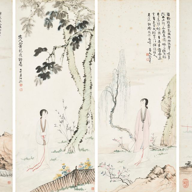 Zhang Daqian — Дамы в четырех сезонах