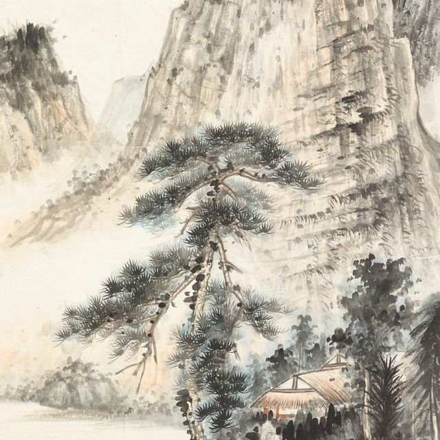 Zhang Daqian — Ученые под сосной