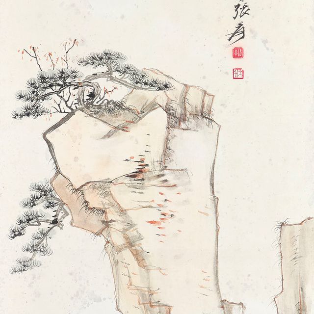 Zhang Daqian — Пейзаж в стиле Шитао