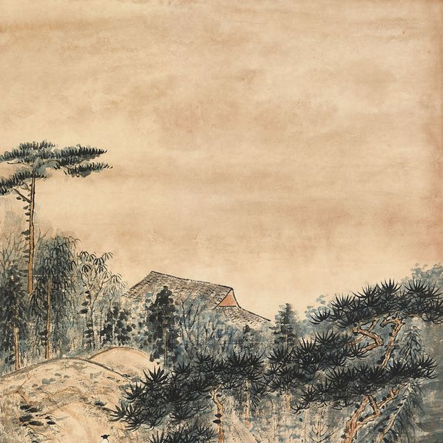 Zhang Daqian — Весенний дождь на озере Куньмин