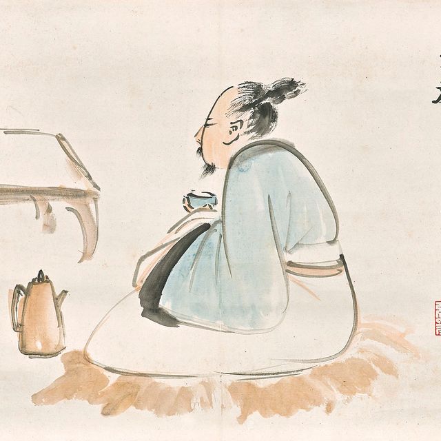 Zhang Daqian — Пьющий вино