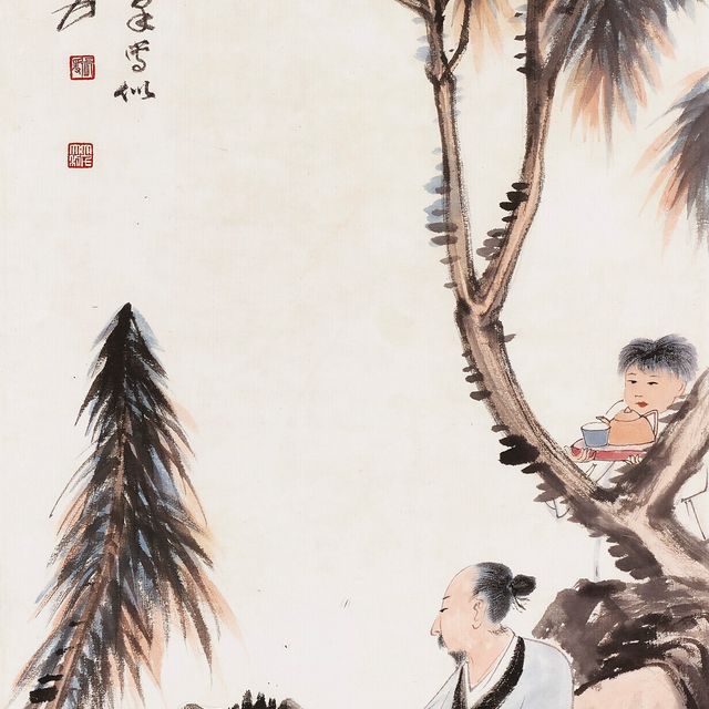 Zhang Daqian — Ученый и сопровождающий