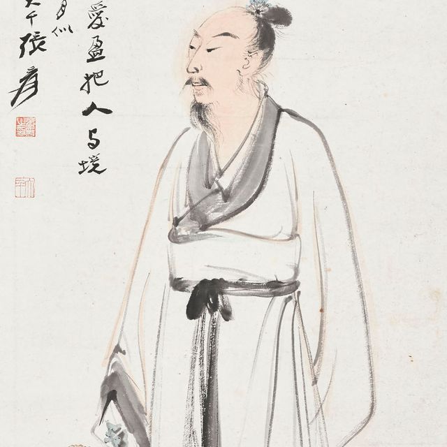 Zhang Daqian — Ученый с хризантемой