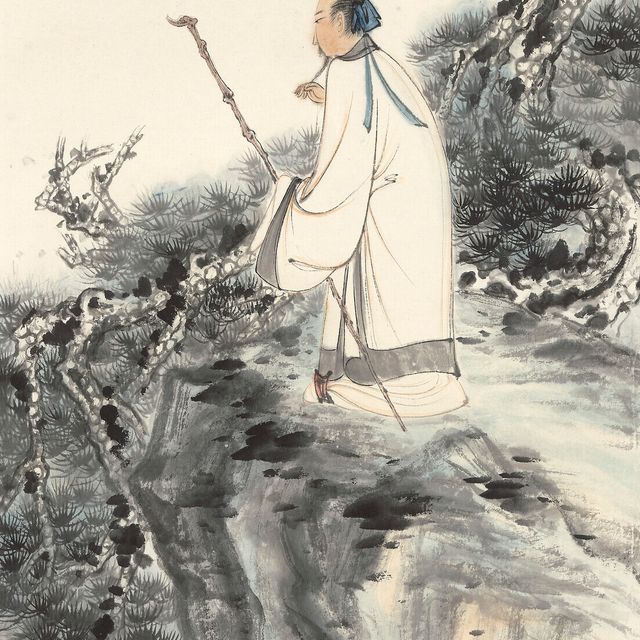 Zhang Daqian — Ученый на утесе