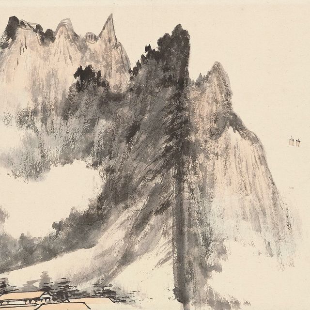 Zhang Daqian — Лодки вдалеке