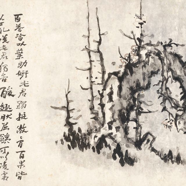Zhang Daqian — Чернильные цветы сливы