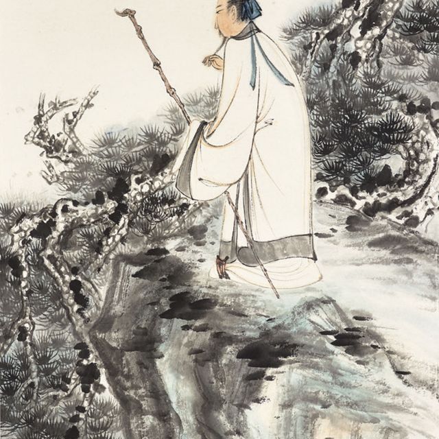 Zhang Daqian — Ученый на утесе