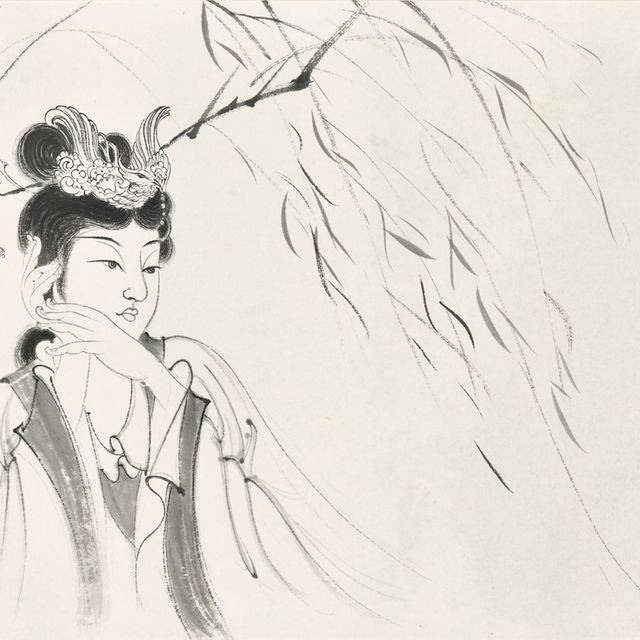 Zhang Daqian — Леди под ивой