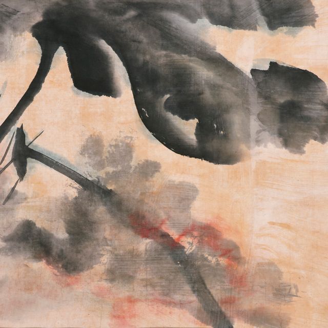 Zhang Daqian — Лотос на ветру