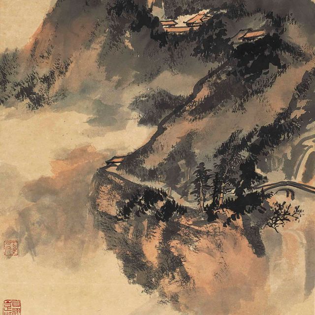 Zhang Daqian — ДРЕВНИЙ ХРАМ ГЛУБОКО В ГОРАХ