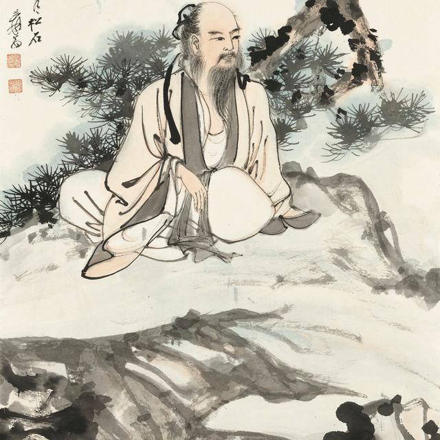 Zhang Daqian — Ученый под сосной