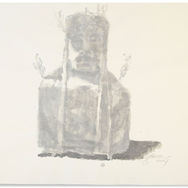 Zhang Huan — Курящий Будда