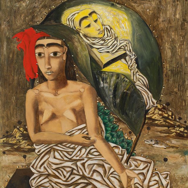 Zhang Xiaogang — Мадонна с младенцем
