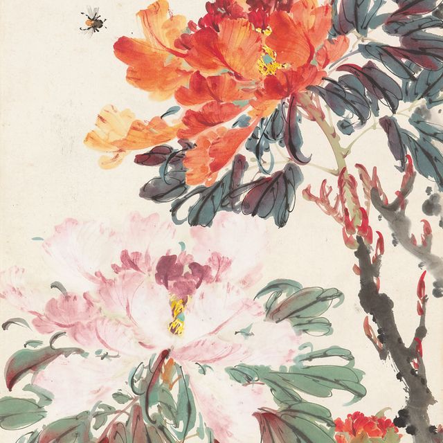 Zhao Shao'ang — Пион и пчелы