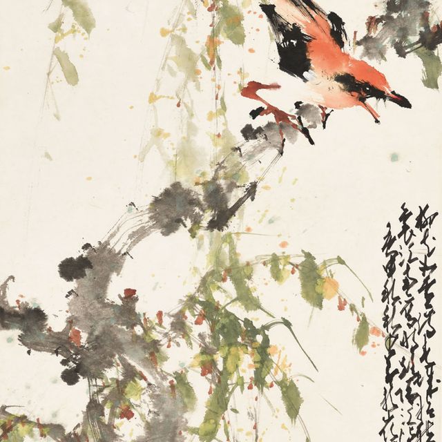 Zhao Shao'ang — Птица на ветке ивы