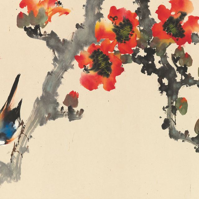 Zhao Shao'ang — Птицы и цветы Капока