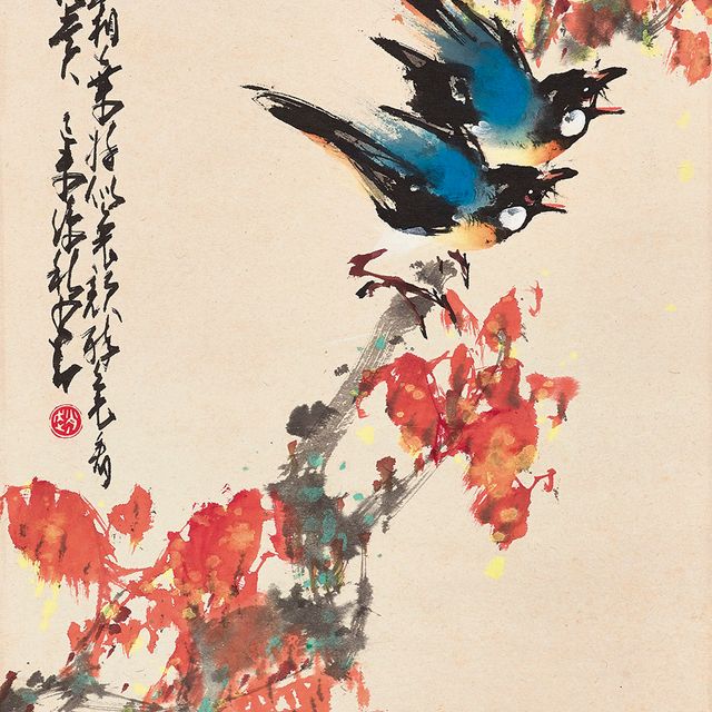 Zhao Shao'ang — Птицы на ветке