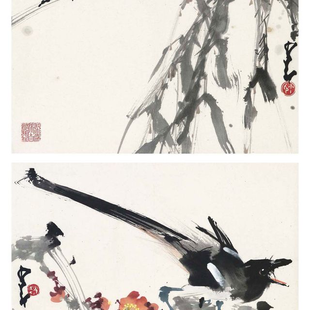 Zhao Shao'ang — Стрекотание цикад, стрекотание сороки и цветение сливы