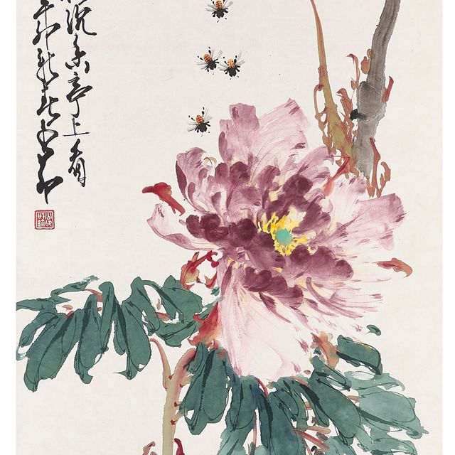 Zhao Shao'ang — Пион и пчелы