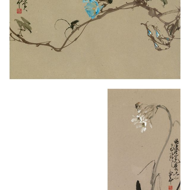 Zhao Shao'ang — Нарцисс и цикада Ипомея и жук