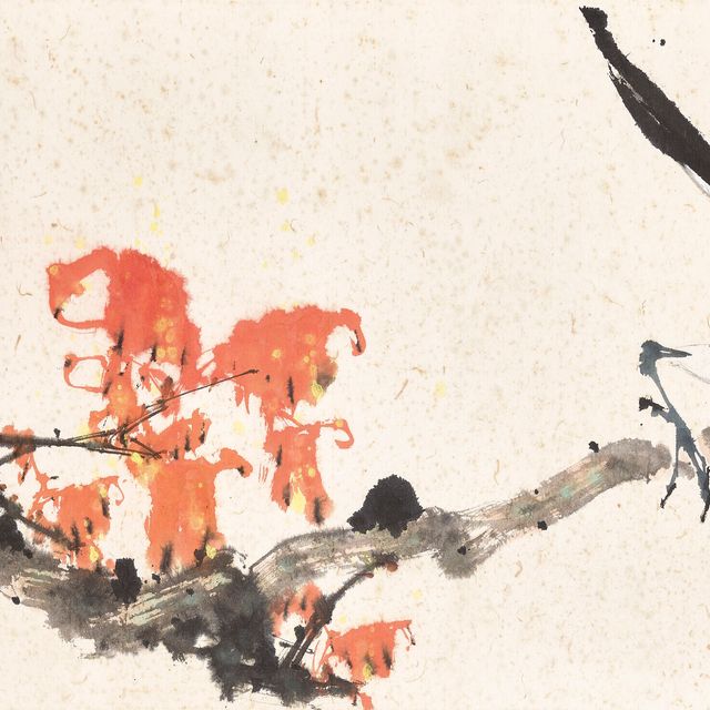 Zhao Shao'ang — Кленовые листья и птица