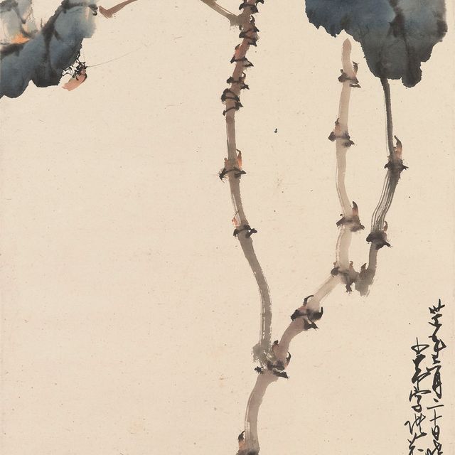 Zhao Shao'ang — Насекомое, висящее на листе